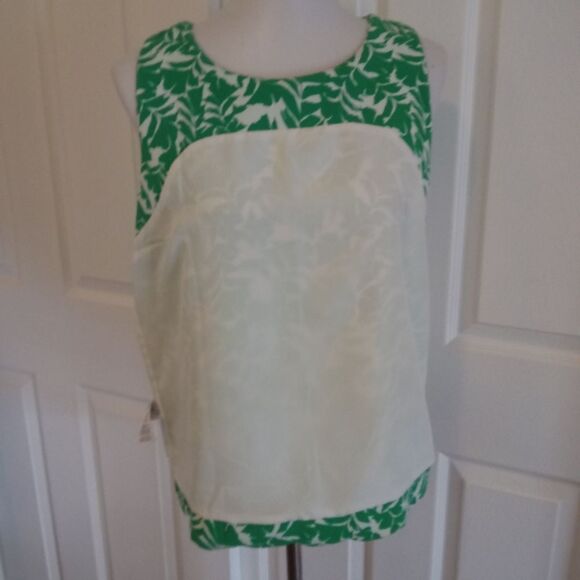 J.Crew Cross Back Scallop Hem Top - Picture 7 of 8